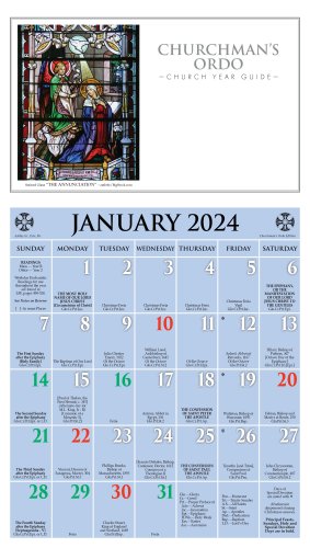 2024 Churchman's Ordo Calendar - Ashby Publishing